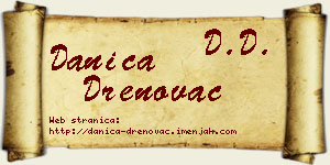 Danica Drenovac vizit kartica